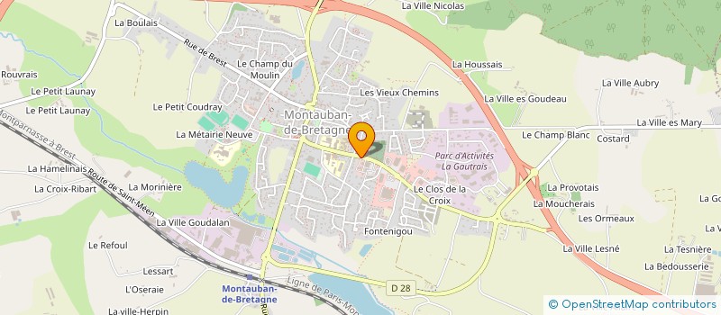 localisation de l'entreprise COME EAT à MONTAUBAN-DE-BRETAGNE