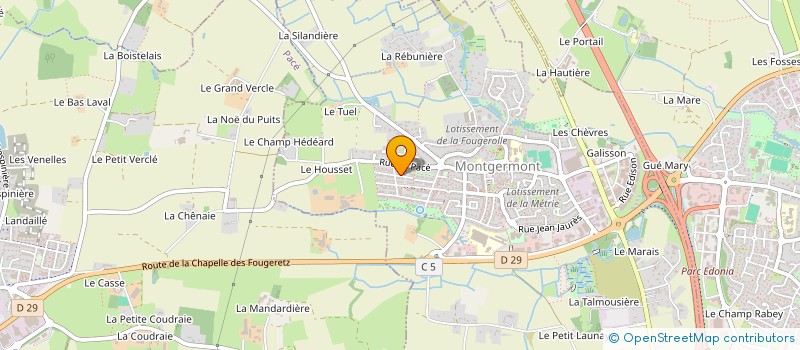 localisation de l'entreprise COME INVEST  MONTGERMONT