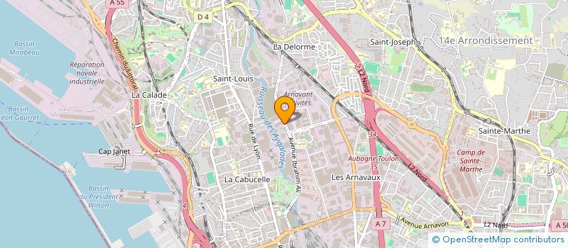 localisation de l'entreprise COME NEGOCE à MARSEILLE 15EME