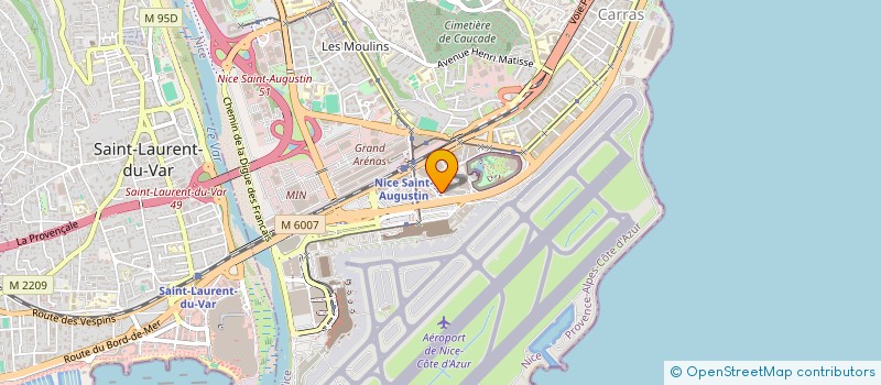 localisation de l'entreprise COME ON S.A.S.  NICE