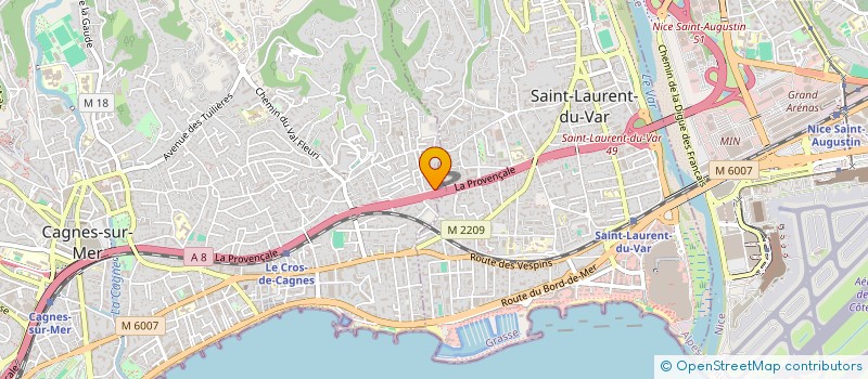 localisation de l'entreprise COMEA  CAGNES-SUR-MER