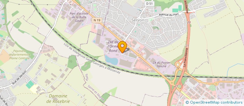 localisation de l'entreprise COMEBACK à SERVON