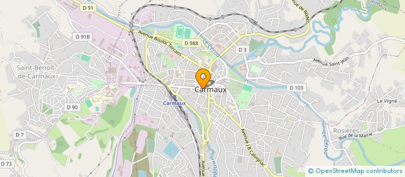 localisation de l'entreprise COMEBACK à CARMAUX