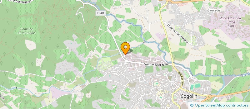 localisation de l'entreprise COMEBAT COMPAGNIE MEDITERRANEENNE DE BATIMENT  COGOLIN