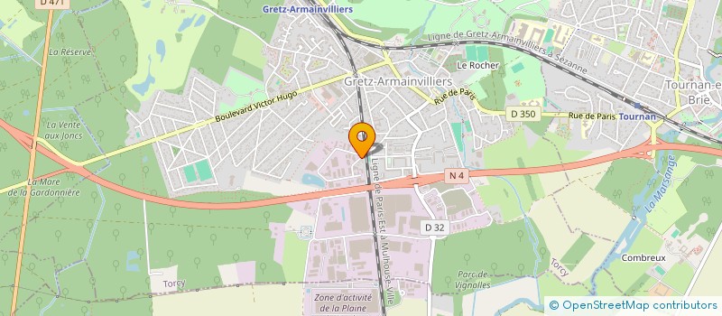 localisation de l'entreprise COMECA SERVICES à TOURNAN-EN-BRIE