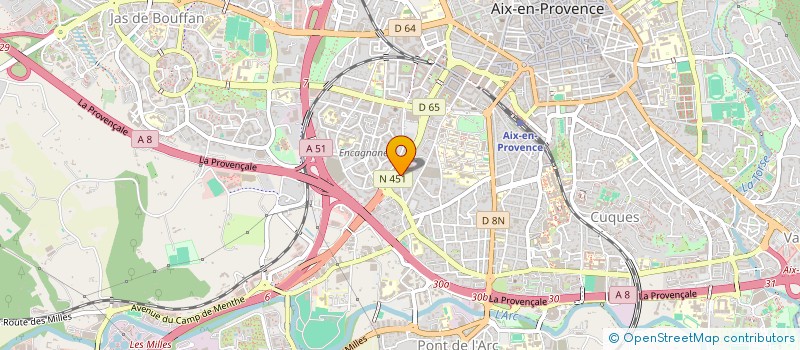 localisation de l'entreprise COMECT à AIX-EN-PROVENCE