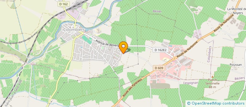 localisation de l'entreprise COMEDEX  COLOMBIERS