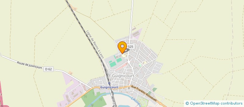 localisation de l'entreprise COMEDI'AISNE  AGUILCOURT