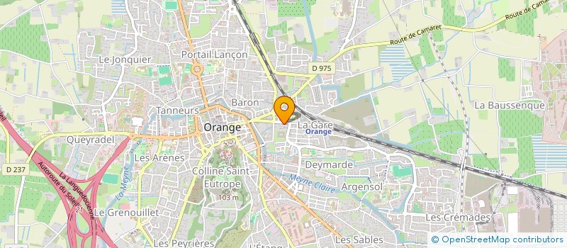 localisation de l'entreprise COMEDIA à ORANGE