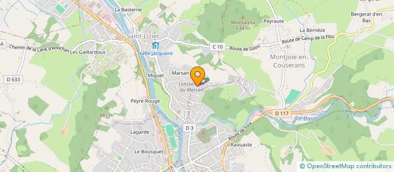 localisation de l'entreprise COMEDIE à SAINT-LIZIER