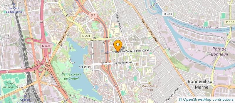 localisation de l'entreprise COMEDIE DE CRETEIL  CRETEIL