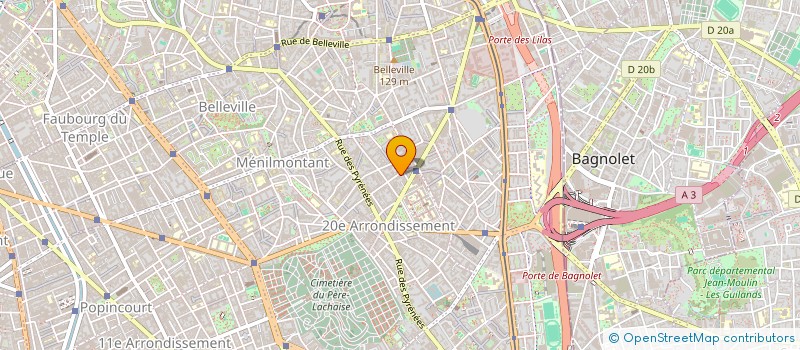 localisation de l'entreprise COMEDIE DE LA PASSERELLE  PARIS