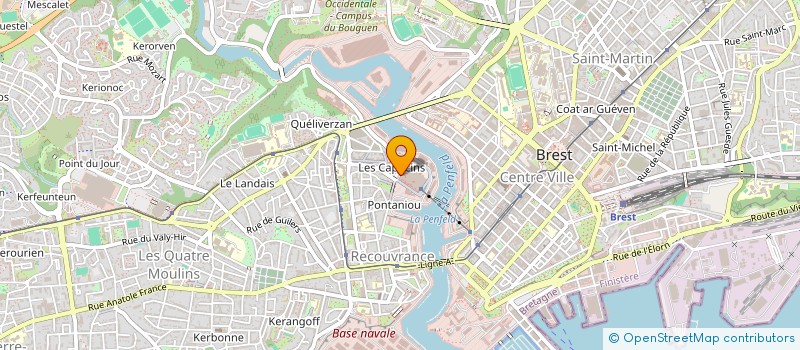 localisation de l'entreprise COMEDIE DU FINISTERE à BREST