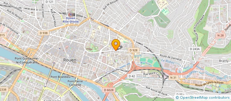 localisation de l'entreprise COMEDIE SNACK à ROUEN