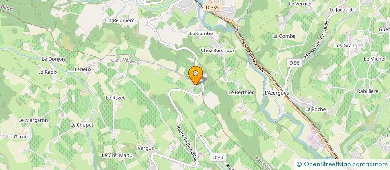 localisation de l'entreprise COMEDIE TOUR  SAINT-VERAND