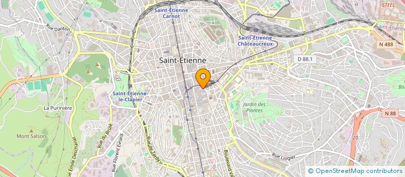 localisation de l'entreprise COMEDIE TRIOMPHE à SAINT-ETIENNE