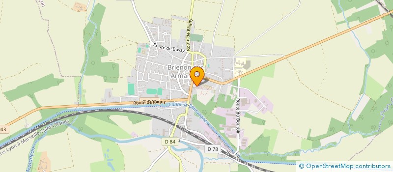 localisation de l'entreprise COMEDIENS AMATEURS REGIONAUX INDEPENDANT  BRIENON-SUR-ARMANCON
