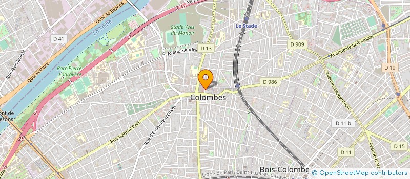localisation de l'entreprise COMEDIENS SUR SEINE à COLOMBES