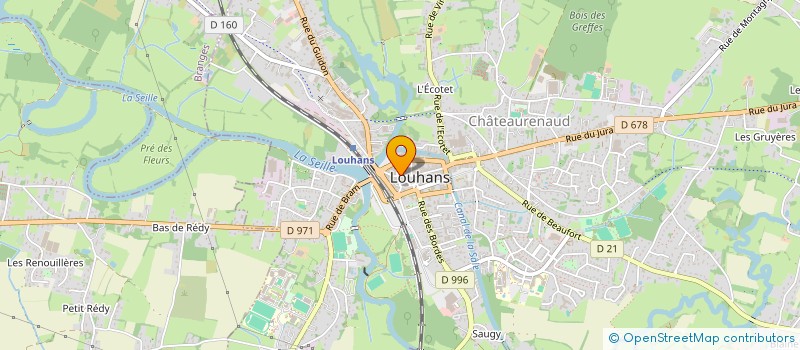 localisation de l'entreprise COMEDIO PROD à LOUHANS
