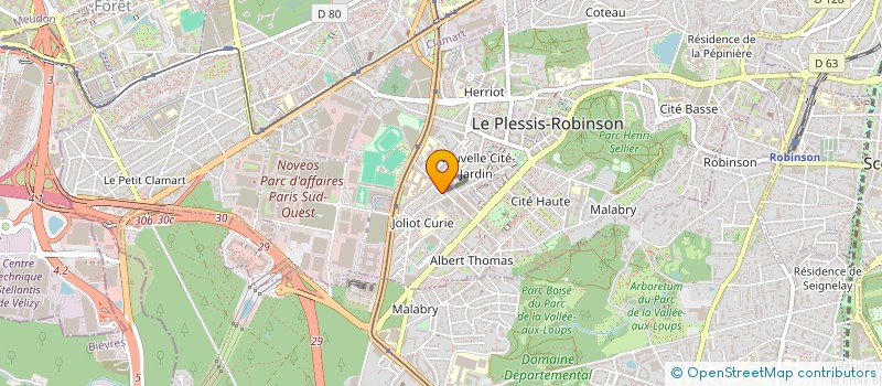 localisation de l'entreprise COMEDISPORT  LE PLESSIS-ROBINSON