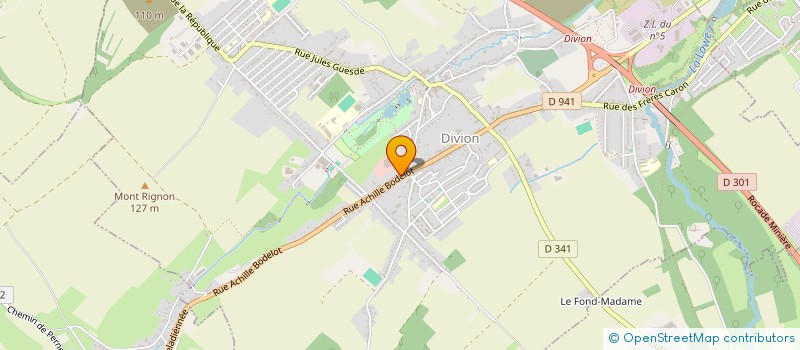 localisation de l'entreprise COMEDIVION  DIVION