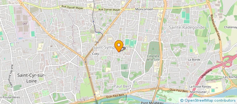 localisation de l'entreprise COMEDY'ART  TOURS