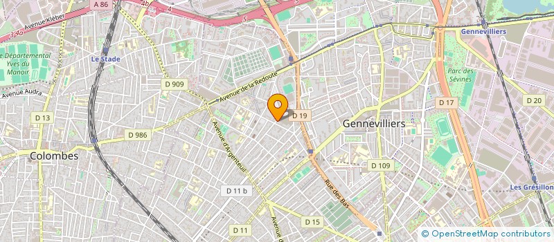 localisation de l'entreprise COMEET à ASNIERES-SUR-SEINE