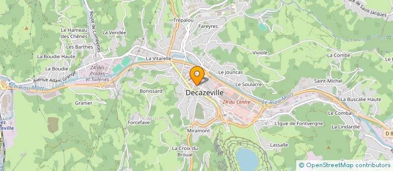 localisation de l'entreprise COMEFIBRE à CAPDENAC-GARE