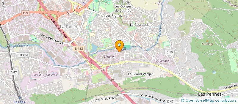 localisation de l'entreprise COMEK FRANCE à LES PENNES-MIRABEAU