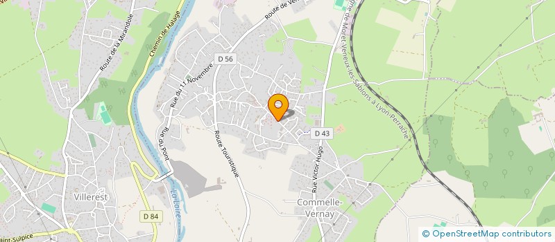 localisation de l'entreprise COMEL'DIE  COMMELLE-VERNAY