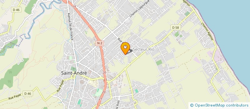 localisation de l'entreprise COMELCO à SAINT-ANDRE
