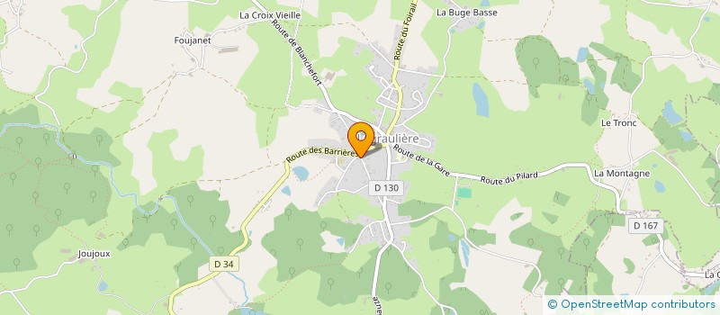 localisation de l'entreprise COMELEC 19 à LAGRAULIERE