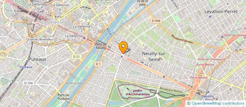 localisation de l'entreprise COMELLINK MARKETING SERVICES à NEUILLY-SUR-SEINE