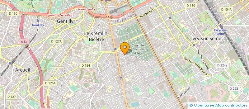 localisation de l'entreprise COMELO INTERNATIONAL  KREMLIN BICETRE