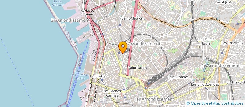 localisation de l'entreprise COMEPAC SARL à MARSEILLE