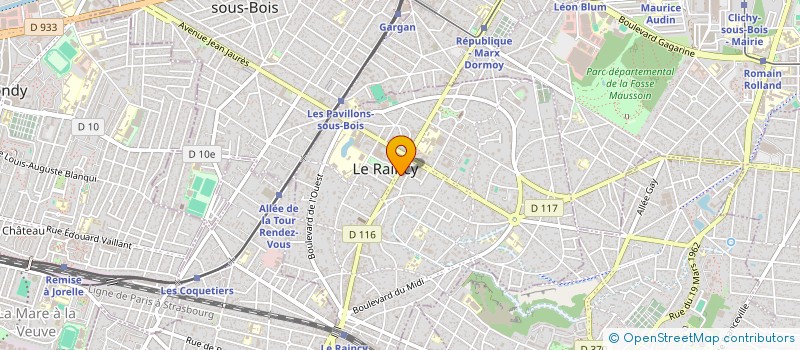localisation de l'entreprise COMEPCI EDITIONS à LE RAINCY