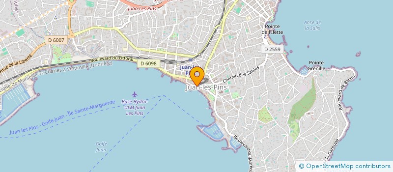 localisation de l'entreprise COMEPRIMA à ANTIBES