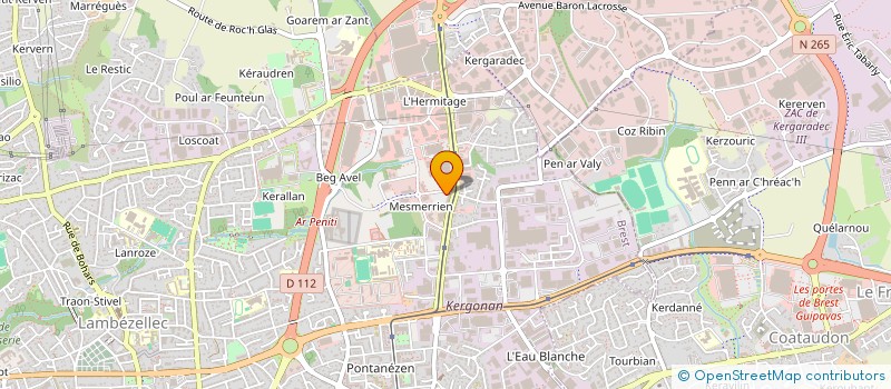 localisation de l'entreprise COMES  BREST