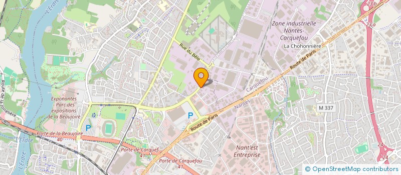 localisation de l'entreprise COMESCA à NANTES