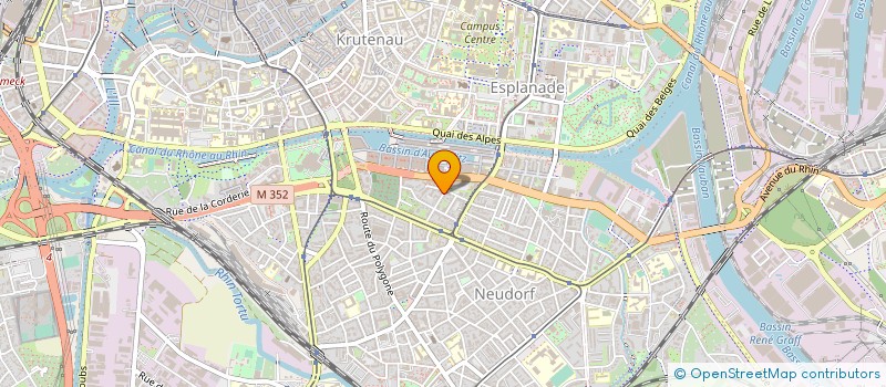 localisation de l'entreprise COMESSA à STRASBOURG