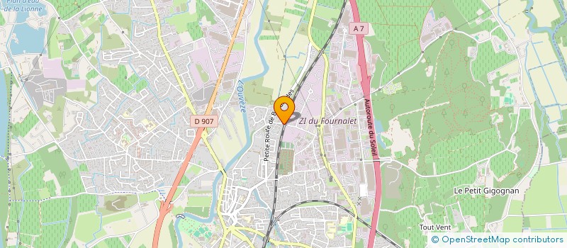 localisation de l'entreprise COMET à SORGUES
