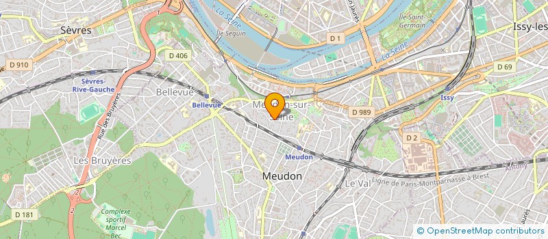 localisation de l'entreprise COMET à MEUDON