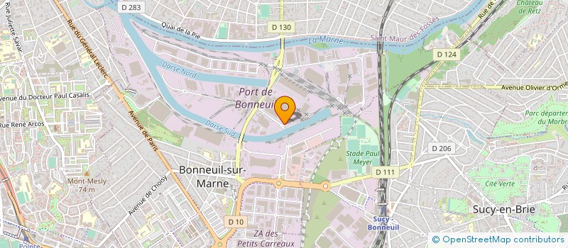 localisation de l'entreprise COMET FRANCE à BONNEUIL-SUR-MARNE