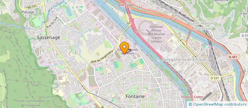 localisation de l'entreprise COMETAL SERRURES à FONTAINE