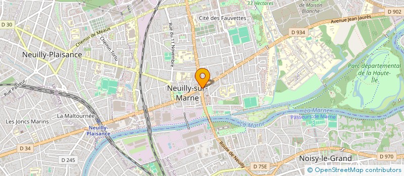 localisation de l'entreprise COMETALL à NEUILLY-SUR-MARNE