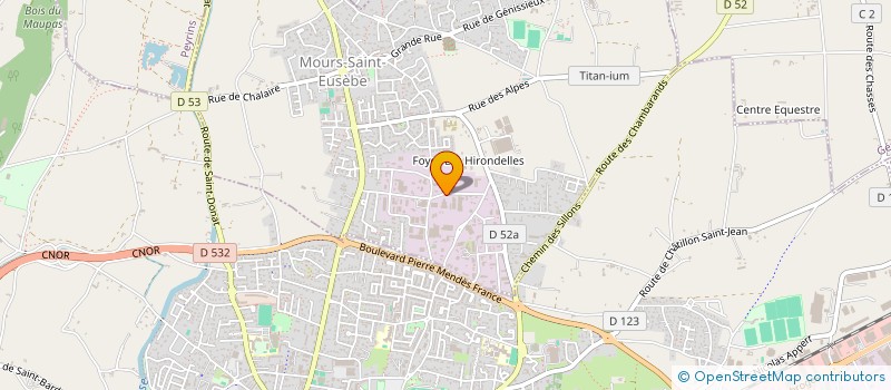 localisation de l'entreprise COMETE  MOURS-SAINT-EUSEBE