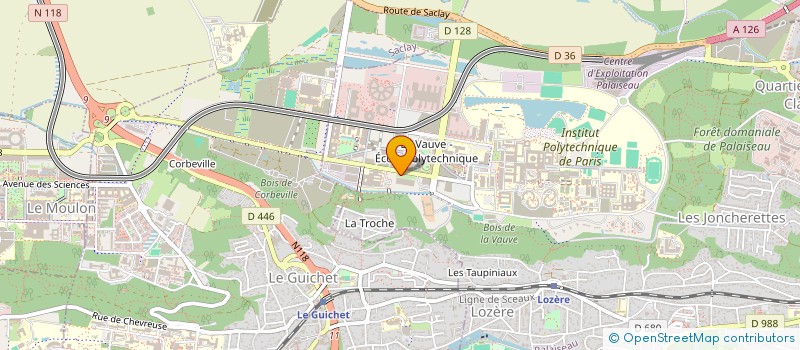 localisation de l'entreprise COMETE  PALAISEAU