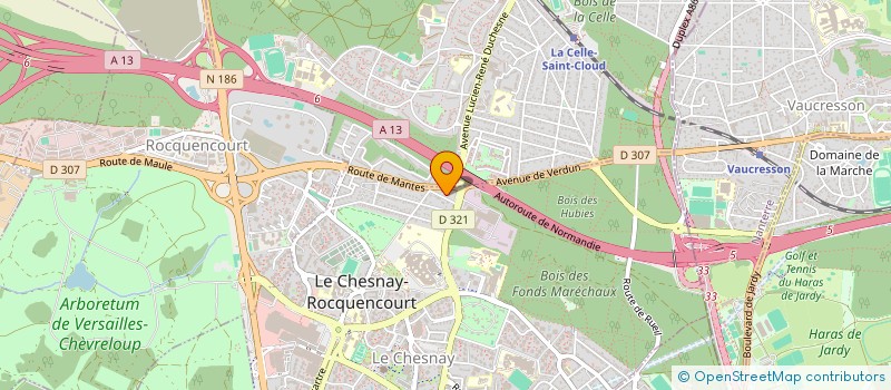 localisation de l'entreprise COMETE  LE CHESNAY-ROCQUENCOURT