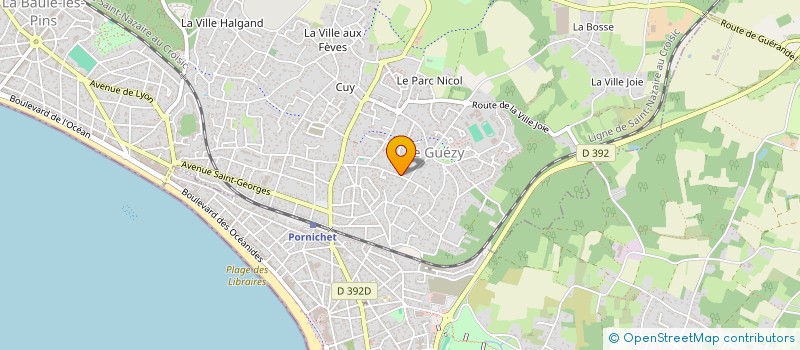 localisation de l'entreprise COMETE  LA BAULE-ESCOUBLAC