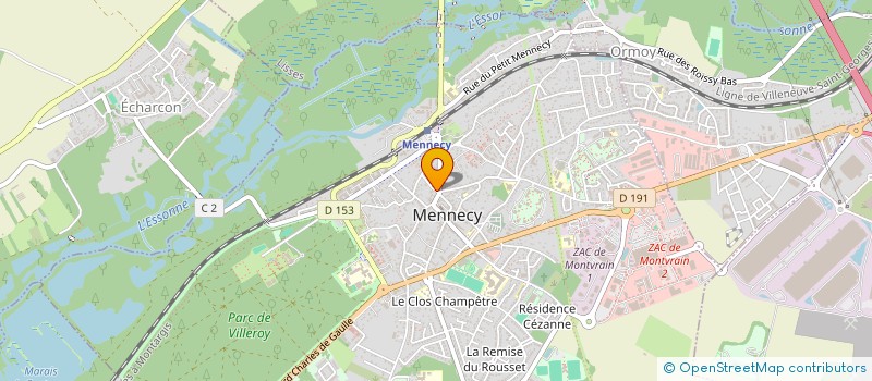 localisation de l'entreprise COMETE ARGENTEE  MENNECY
